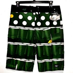 O’Neill St Paddy’s Pong Board Shorts Size 29